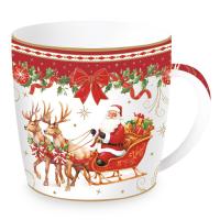 R0119/CHERFD04 Кружка Christmas Heritage, Santa, 350 мл