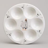 358-2292 Блюдо на 6 яиц LEFARD "FUNNY HENS" 18*18*2,5см