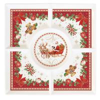 R2095/CHER Блюдо сервировочное Christmas Heritage, 25*25см