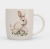 ANLAF-MJ25-08264 Кружка, 360 мл, фарфор N, белая, Кролик в цветах, Bunny