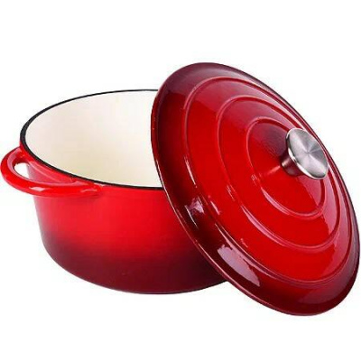 31162 Кастрюля чугунная эмалированная 4,5л 26*18,5см, MAYER&BOCH, индукция