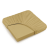 Простыня на резинке-180*200*30см SilvaSilk 4067 Gold
