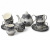 10-0404 Чайная пара: чашка 240мл с блюдцем 15.8см, Claytan, декор ROME GREY 10-0404 Чайная пара: чашка 240мл с блюдцем 15.8см, Claytan, декор ROME GREY