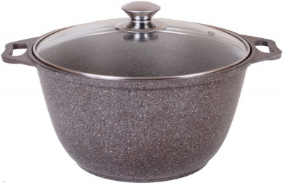 кмки42а Кастрюля 4л индукция, литой алюминий, Kukmara, серия Marble Induction 