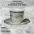 10-9911 Чайная пара: чашка 240мл с блюдцем 15,8см, Claytan, серия DIANA ROSE JADE GREEN