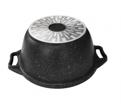кмки32a Кастрюля 3л индукция, литой алюминий, Kukmara, серия Marble Induction 