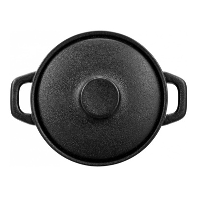 37000645 Форма для выпечки и запекания 400мл с крышкой, WALMER, серия IRON-BLACK 